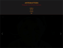 Tablet Screenshot of antematters.com